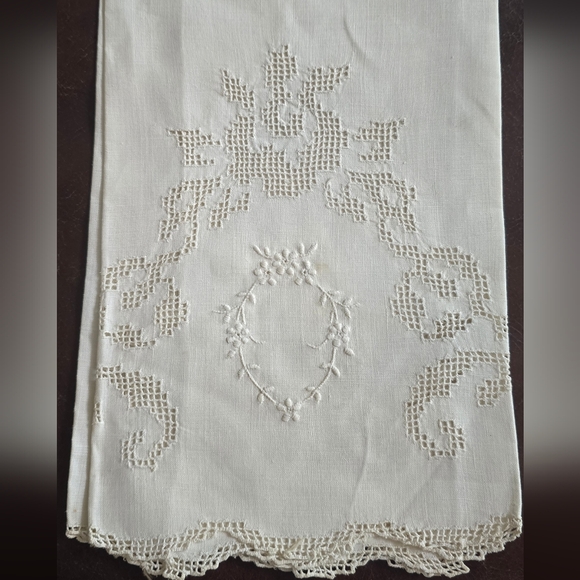 Lot of 5 Antique Tea Towels, Decorative Hand Towels 1920's - 1940's - Picture 13 of 14